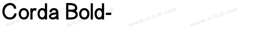 Corda Bold字体转换